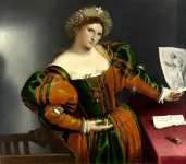 Lorenzo Lotto - Portrait of a Woman inspired by Lucretia